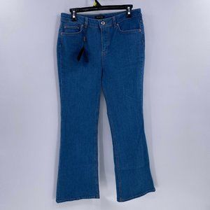 Massimo Dutti cropped boot cut jeans high rise sz 6 NWT